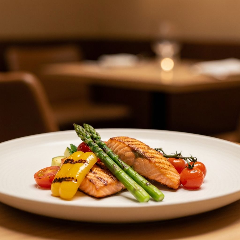 Beautifully plated ethical meal